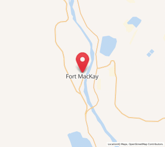 Map of Fort McKay, Alberta