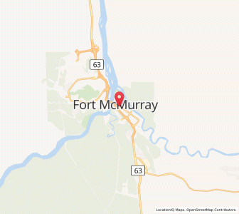 Map of Fort McMurray, AlbertaAlberta