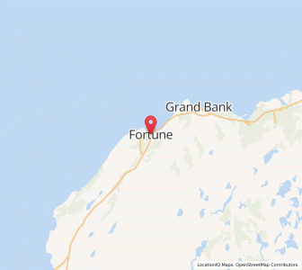 Map of Fortune, Newfoundland & LabradorNewfoundland and Labrador