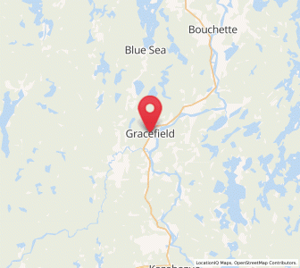 Map of Gracefield, Quebec