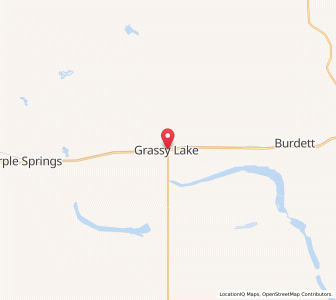 Map of Grassy Lake, AlbertaAlberta