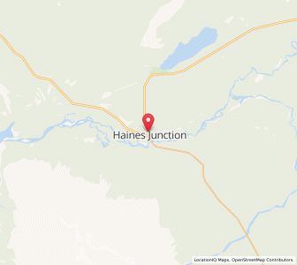 Map of Haines Junction, YukonYukon Territory