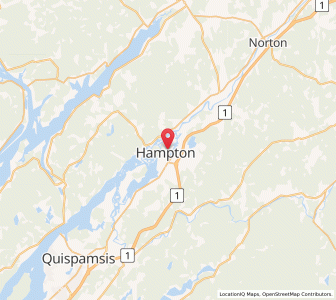 Map of Hampton, New BrunswickNew Brunswick