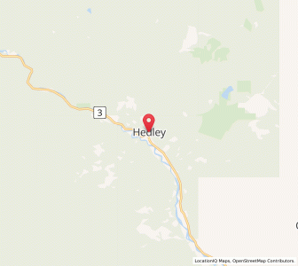 Map of Hedley, British ColumbiaBritish Columbia