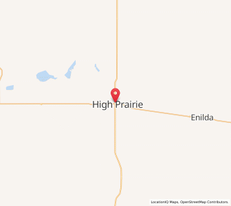 Map of High Prairie, AlbertaAlberta