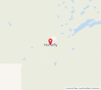 Map of Horsefly, British ColumbiaBritish Columbia