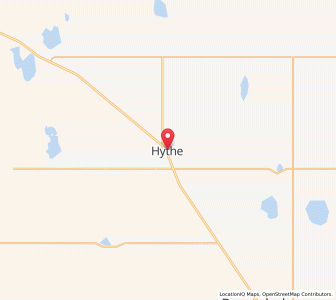 Map of Hythe, AlbertaAlberta