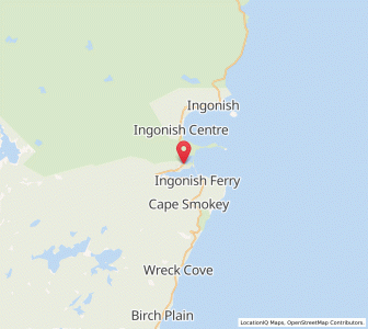 Map of Ingonish Beach, Nova ScotiaNova Scotia