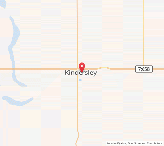 Map of Kindersley, SaskatchewanSaskatchewan