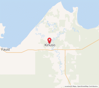 Map of Kinuso, AlbertaAlberta