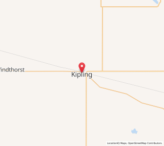 Map of Kipling, SaskatchewanSaskatchewan