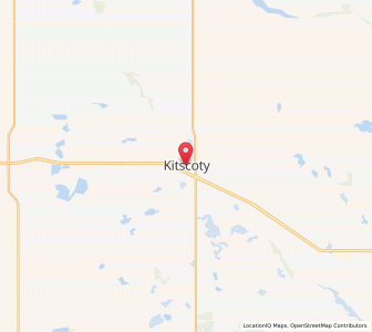 Map of Kitscoty, AlbertaAlberta