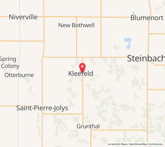 Map of Kleefeld, ManitobaManitoba