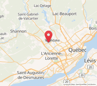 Map of La Haute-Saint-Charles, Quebec