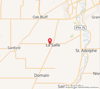 Map of La Salle, ManitobaManitoba