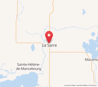 Map of La Sarre, Quebec