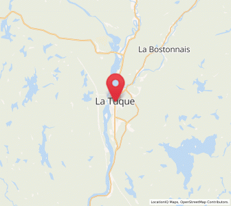 Map of La Tuque, Quebec