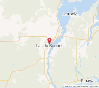 Map of Lac du Bonnet, ManitobaManitoba