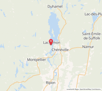 Map of Lac-Simon, QuebecQuébec
