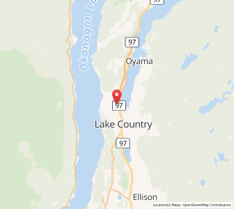 Map of Lake Country, British ColumbiaBritish Columbia