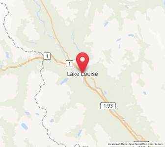 Map of Lake Louise, Alberta