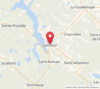 Map of Lambton, Quebec