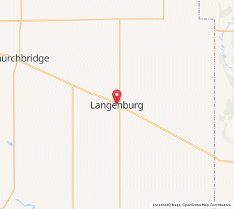 Map of Langenburg, SaskatchewanSaskatchewan