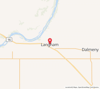 Map of Langham, SaskatchewanSaskatchewan