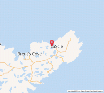 Map of LaScie, Newfoundland & LabradorNewfoundland and Labrador