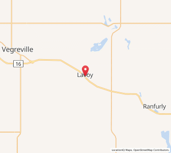 Map of Lavoy, Alberta