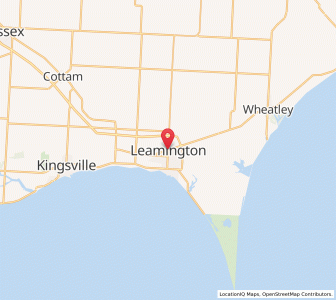 Map of Leamington, OntarioOntario