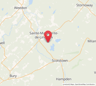 Map of Lingwick, Quebec