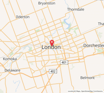Map of London, OntarioOntario