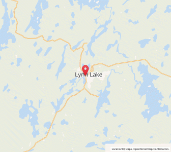 Map of Lynn Lake, ManitobaManitoba