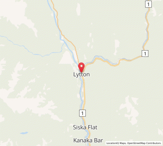 Map of Lytton, British ColumbiaBritish Columbia