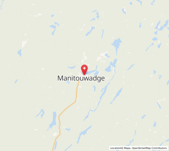 Map of Manitouwadge, OntarioOntario