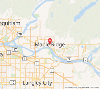 Map of Maple Ridge, British ColumbiaBritish Columbia