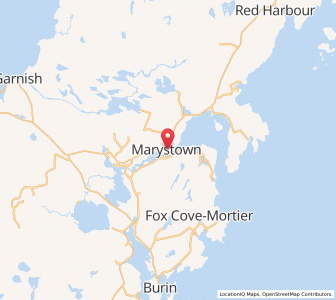 Map of Marystown, Newfoundland & LabradorNewfoundland and Labrador