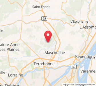 Map of Mascouche, Quebec