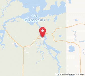 Map of Matagami, Quebec