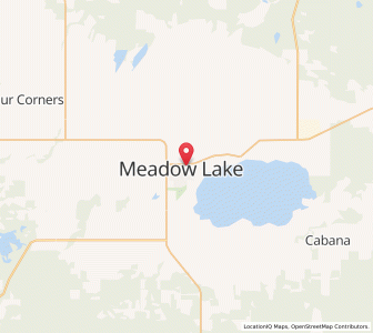 Map of Meadow Lake, SaskatchewanSaskatchewan