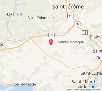 Map of Mirabel, QuebecQuebec