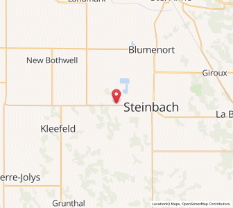 Map of Mitchell, ManitobaManitoba