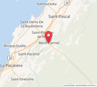 Map of Mont-Carmel, Quebec