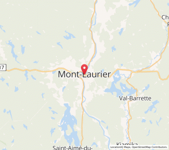 Map of Mont-Laurier, QuebecQuebec