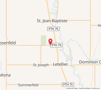 Map of Montcalm, ManitobaManitoba