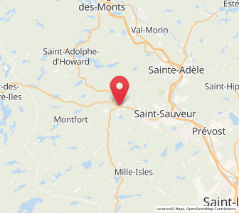 Map of Morin-Heights, Quebec