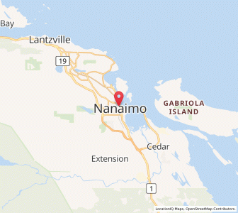 Map of Nanaimo, British ColumbiaBritish Columbia
