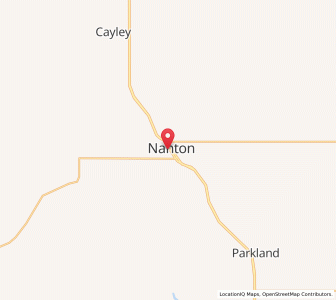 Map of Nanton, AlbertaAlberta