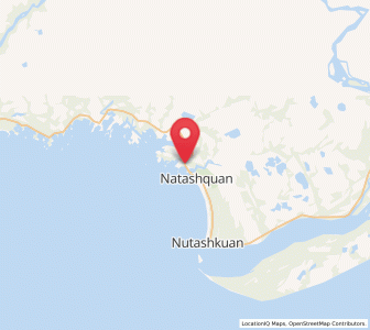 Map of Natashquan, Quebec
